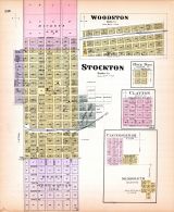 Woodston, Stockton, Rock Port, Clayton, Cleversburgh, Shibboleth, Kansas State Atlas 1887